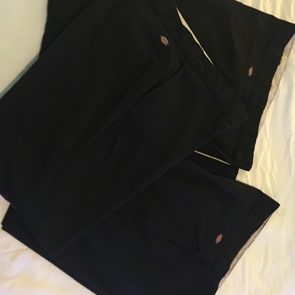 Dickies Men's Black Pants 2 pair